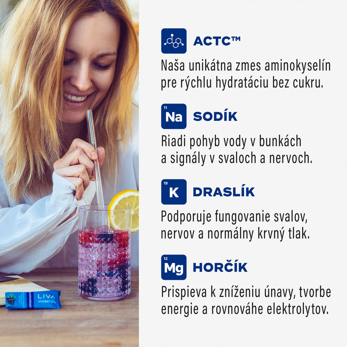Liva Hydration Ingrediencie